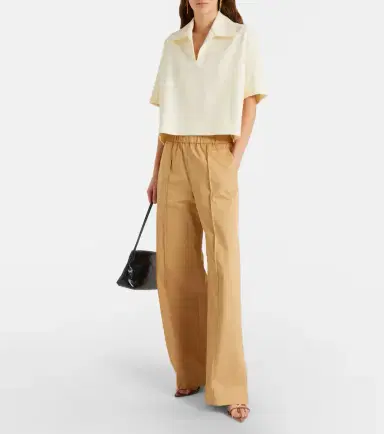 Jil Sander Cotton drill wide-leg pants | Thumbnail 6 Jil Sander Cotton drill wide-leg pants | Thumbnail 6