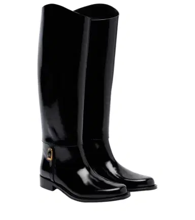 Saint Laurent Julia leather knee-high boots | Thumbnail 1 Saint Laurent Julia leather knee-high boots | Thumbnail 1