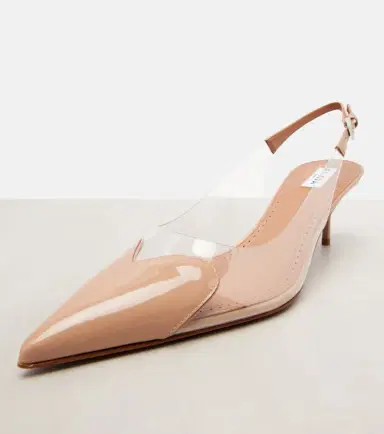 Alaïa Alaïa Le Caur 55 leather and PU slingback pumps | Thumbnail 3 Alaïa Alaïa Le Caur 55 leather and PU slingback pumps | Thumbnail 3