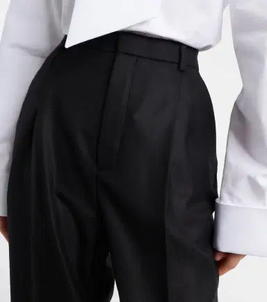 Saint Laurent High-rise cashmere straight pants | Thumbnail 4 Saint Laurent High-rise cashmere straight pants | Thumbnail 4