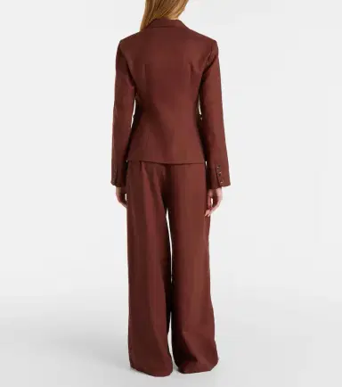 Posse Parker high-rise linen wide-leg pants | Thumbnail 6 Posse Parker high-rise linen wide-leg pants | Thumbnail 6