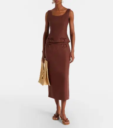Posse Sabine linen pencil skirt | Thumbnail 3 Posse Sabine linen pencil skirt | Thumbnail 3