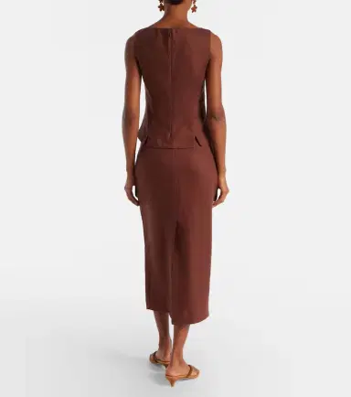 Posse Sabine linen pencil skirt | Thumbnail 5 Posse Sabine linen pencil skirt | Thumbnail 5