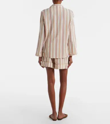 Saint Laurent Striped cotton shorts | Thumbnail 4 Saint Laurent Striped cotton shorts | Thumbnail 4