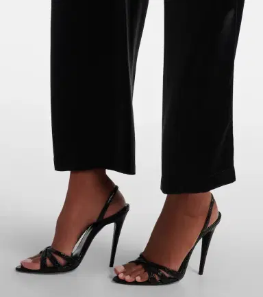 Saint Laurent Silk satin straight pants | Thumbnail 3 Saint Laurent Silk satin straight pants | Thumbnail 3