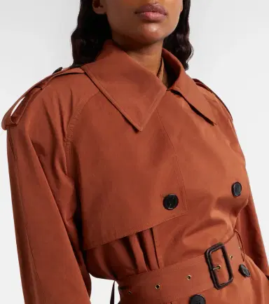 Saint Laurent Oversized cotton and silk trench coat | Thumbnail 5 Saint Laurent Oversized cotton and silk trench coat | Thumbnail 5