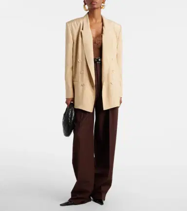 Saint Laurent Double-breasted silk blazer | Thumbnail 6 Saint Laurent Double-breasted silk blazer | Thumbnail 6