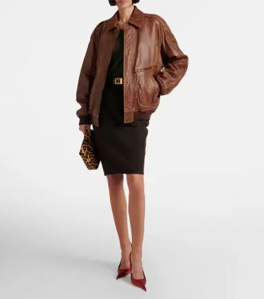 Saint Laurent Padded leather blouson jacket | Thumbnail 3 Saint Laurent Padded leather blouson jacket | Thumbnail 3