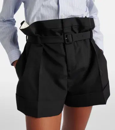 Saint Laurent Belted mohair and wool shorts | Thumbnail 4 Saint Laurent Belted mohair and wool shorts | Thumbnail 4