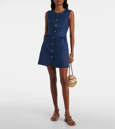Posse Sabine linen mini dress | Thumbnail 4 Posse Sabine linen mini dress | Thumbnail 4