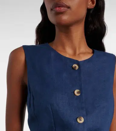 Posse Sabine linen mini dress | Thumbnail 6 Posse Sabine linen mini dress | Thumbnail 6