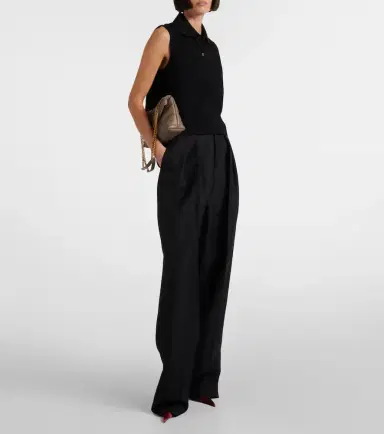 Saint Laurent Cassandre cotton piqué top | Thumbnail 5 Saint Laurent Cassandre cotton piqué top | Thumbnail 5