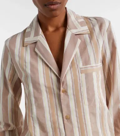 Saint Laurent Striped cotton pajama shirt | Thumbnail 6 Saint Laurent Striped cotton pajama shirt | Thumbnail 6