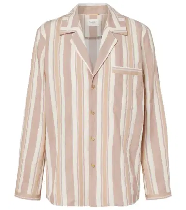 Saint Laurent Striped cotton pajama shirt | Thumbnail 1 Saint Laurent Striped cotton pajama shirt | Thumbnail 1