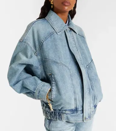 Saint Laurent Denim blouson jacket | Thumbnail 4 Saint Laurent Denim blouson jacket | Thumbnail 4