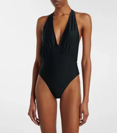 Saint Laurent Cassandre halterneck swimsuit | Thumbnail 2 Saint Laurent Cassandre halterneck swimsuit | Thumbnail 2