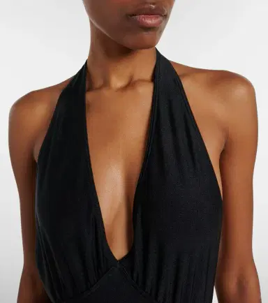 Saint Laurent Cassandre halterneck swimsuit | Thumbnail 5 Saint Laurent Cassandre halterneck swimsuit | Thumbnail 5