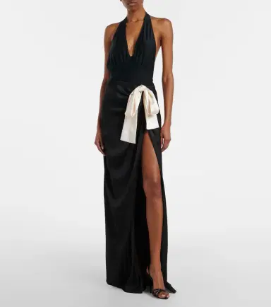 Saint Laurent Cassandre halterneck swimsuit | Thumbnail 6 Saint Laurent Cassandre halterneck swimsuit | Thumbnail 6