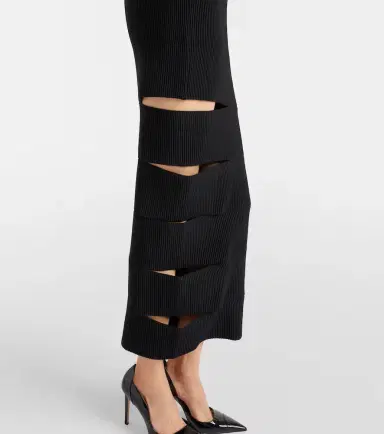 Balmain Cutout ribbed-knit gown | Thumbnail 4 Balmain Cutout ribbed-knit gown | Thumbnail 4