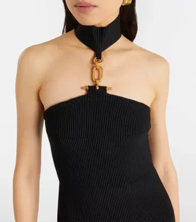 Balmain Cutout ribbed-knit gown | Thumbnail 5 Balmain Cutout ribbed-knit gown | Thumbnail 5