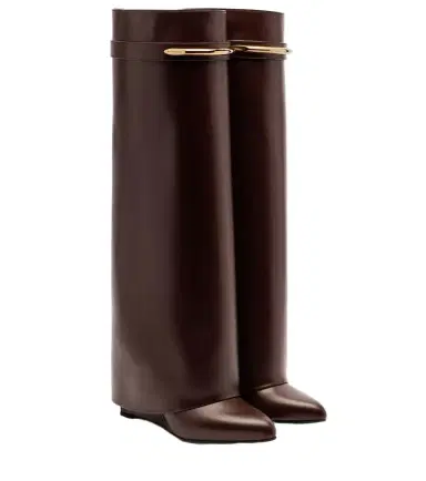 Givenchy Shark 95 leather knee-high boots | Thumbnail 1 Givenchy Shark 95 leather knee-high boots | Thumbnail 1