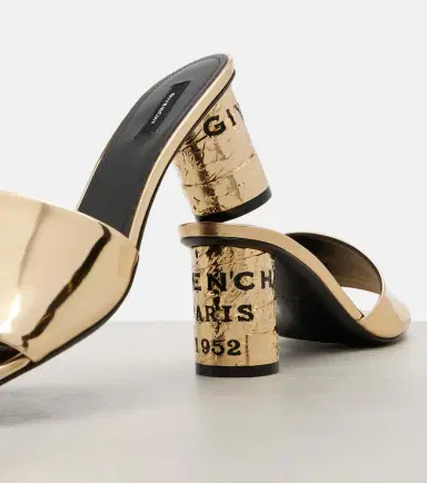 Givenchy Tape 65 mirrored leather mules | Thumbnail 2 Givenchy Tape 65 mirrored leather mules | Thumbnail 2