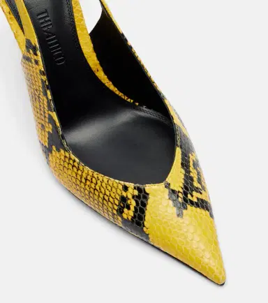 The Attico Cheope 105 embossed leather wedges | Thumbnail 3 The Attico Cheope 105 embossed leather wedges | Thumbnail 3
