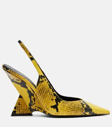The Attico Cheope 105 embossed leather wedges | Thumbnail 4 The Attico Cheope 105 embossed leather wedges | Thumbnail 4