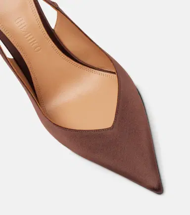 The Attico Satin slingback wedges | Thumbnail 4 The Attico Satin slingback wedges | Thumbnail 4