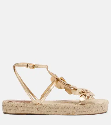 Zimmermann Floral-appliqué leather espadrille sandals | Thumbnail 2 Zimmermann Floral-appliqué leather espadrille sandals | Thumbnail 2