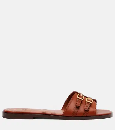 Zimmermann Goldie leather slides | Thumbnail 4 Zimmermann Goldie leather slides | Thumbnail 4