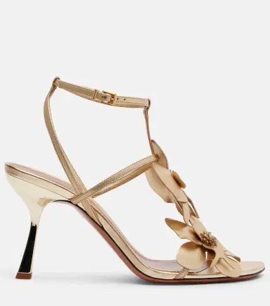 Zimmermann Orchid 85 metallic leather sandals | Thumbnail 3 Zimmermann Orchid 85 metallic leather sandals | Thumbnail 3