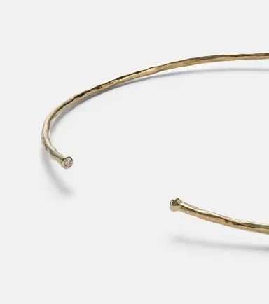 Octavia Elizabeth Olivia 18kt gold pendant choker with diamonds and tanzanite | Thumbnail 2 Octavia Elizabeth Olivia 18kt gold pendant choker with diamonds and tanzanite | Thumbnail 2