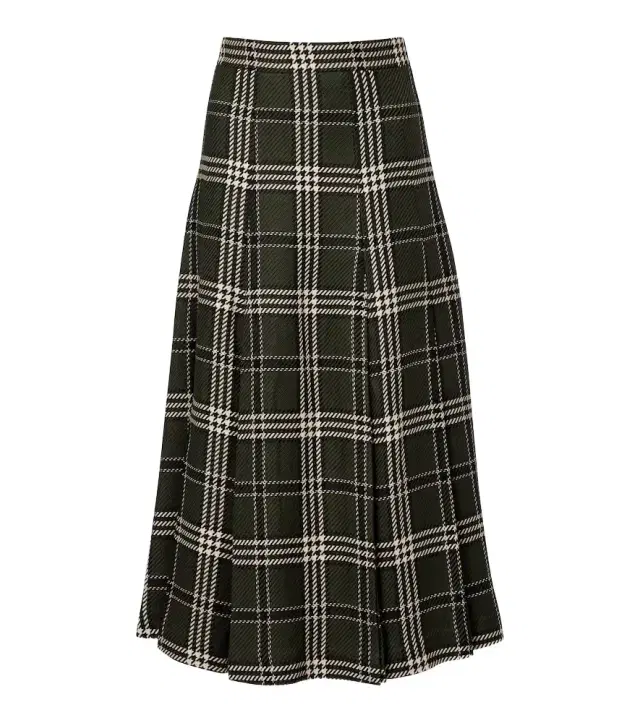 Kensie checked wool-blend midi skirt Kensie checked wool-blend midi skirt