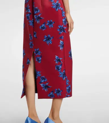 Emilia Wickstead Leila floral duchess satin midi dress | Thumbnail 5 Emilia Wickstead Leila floral duchess satin midi dress | Thumbnail 5