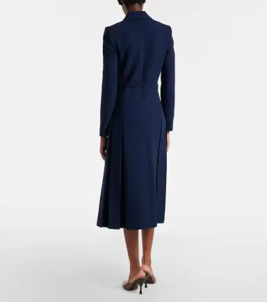 Emilia Wickstead Chaney wool crêpe midi dress | Thumbnail 2 Emilia Wickstead Chaney wool crêpe midi dress | Thumbnail 2