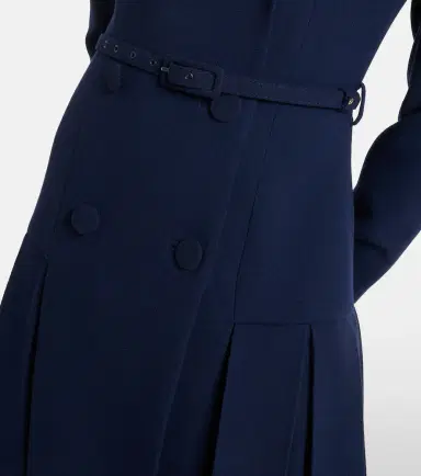 Emilia Wickstead Chaney wool crêpe midi dress | Thumbnail 6 Emilia Wickstead Chaney wool crêpe midi dress | Thumbnail 6