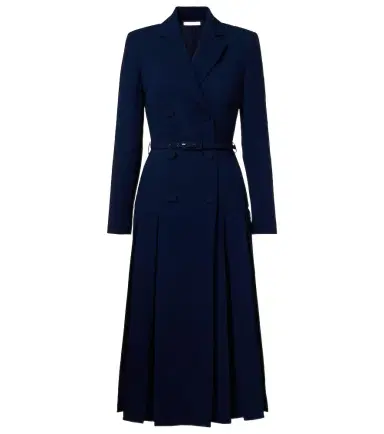 Emilia Wickstead Chaney wool crêpe midi dress | Thumbnail 1 Emilia Wickstead Chaney wool crêpe midi dress | Thumbnail 1