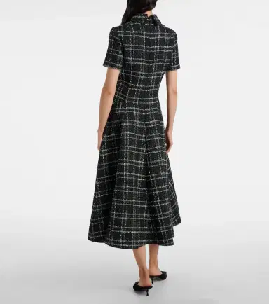 Emilia Wickstead Jody checked midi dress | Thumbnail 3 Emilia Wickstead Jody checked midi dress | Thumbnail 3