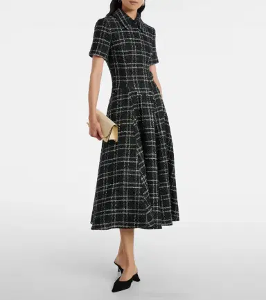 Emilia Wickstead Jody checked midi dress | Thumbnail 4 Emilia Wickstead Jody checked midi dress | Thumbnail 4