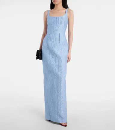 Emilia Wickstead Sharon seersucker gown | Thumbnail 5 Emilia Wickstead Sharon seersucker gown | Thumbnail 5