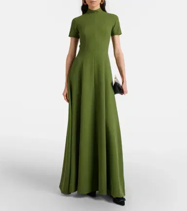 Emilia Wickstead Malinda double-crêpe gown | Thumbnail 3 Emilia Wickstead Malinda double-crêpe gown | Thumbnail 3