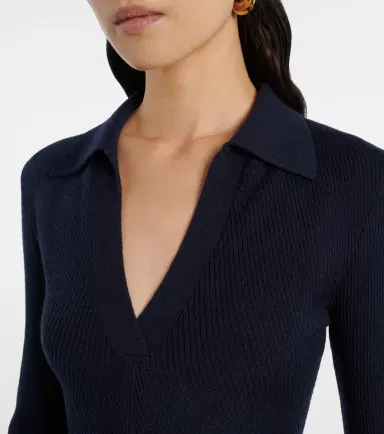 Emilia Wickstead Austin ribbed-knit wool polo sweater | Thumbnail 2 Emilia Wickstead Austin ribbed-knit wool polo sweater | Thumbnail 2