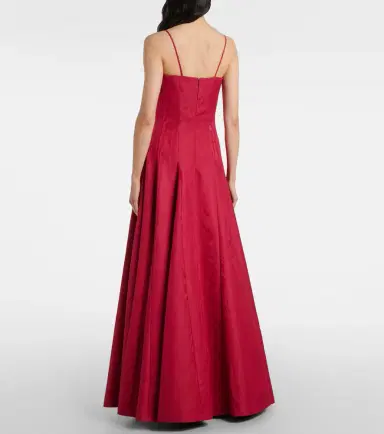 Emilia Wickstead Gracia pleated moiré mikado bustier dress | Thumbnail 4 Emilia Wickstead Gracia pleated moiré mikado bustier dress | Thumbnail 4