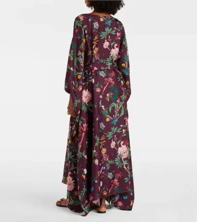 La DoubleJ Square floral silk kaftan | Thumbnail 3 La DoubleJ Square floral silk kaftan | Thumbnail 3