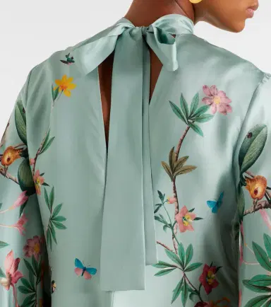 La DoubleJ Magnifico floral silk twill maxi dress | Thumbnail 3 La DoubleJ Magnifico floral silk twill maxi dress | Thumbnail 3