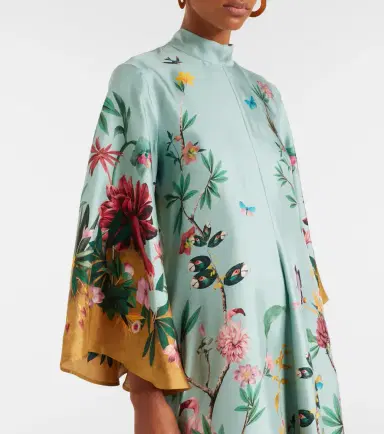 La DoubleJ Magnifico floral silk twill maxi dress | Thumbnail 6 La DoubleJ Magnifico floral silk twill maxi dress | Thumbnail 6
