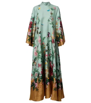 La DoubleJ Magnifico floral silk twill maxi dress | Thumbnail 1 La DoubleJ Magnifico floral silk twill maxi dress | Thumbnail 1