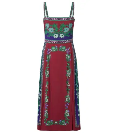 La DoubleJ Buy Me A Martini floral midi dress | Thumbnail 1 La DoubleJ Buy Me A Martini floral midi dress | Thumbnail 1