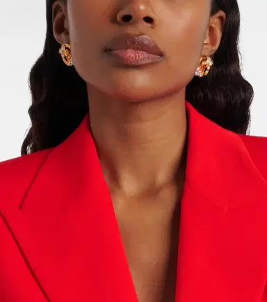 Versace Medusa crystal-embellished earrings | Thumbnail 5 Versace Medusa crystal-embellished earrings | Thumbnail 5